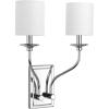 Progress Lighting Bonita Collection Brushed Nickel Two-Light Wall Sconce(Chrome)