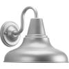Progress Lighting P5622-20 District Collection 1-Light Farmhouse Outdoor Wall Lantern Light, Antique Bronze, 8″ W x 8-1/4″ H(Metallic Gray)