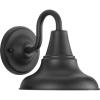 Progress Lighting P5622-20 District Collection 1-Light Farmhouse Outdoor Wall Lantern Light, Antique Bronze, 8″ W x 8-1/4″ H(Textured Black)