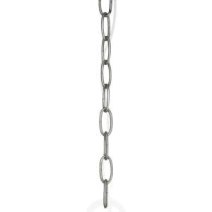 Progress Lighting Accessory Chain – 10′ of 9 Gauge Chain, Indoor & Outdoor, P8757-77, Forged Bronze(Galvanized Finish)