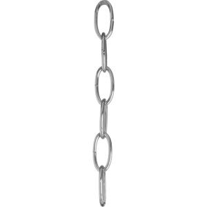 Progress Lighting Accessory Chain – 10′ of 9 Gauge Chain, Indoor & Outdoor, P8757-77, Forged Bronze(Polished Chrome)