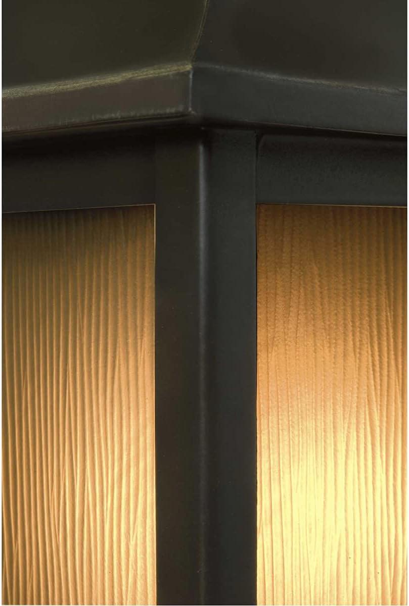 image:imageJack Collection 1Light Etched Umber Flax Glass Craftsman Outdoor Sconce Wall Light Antique BronzeBronze