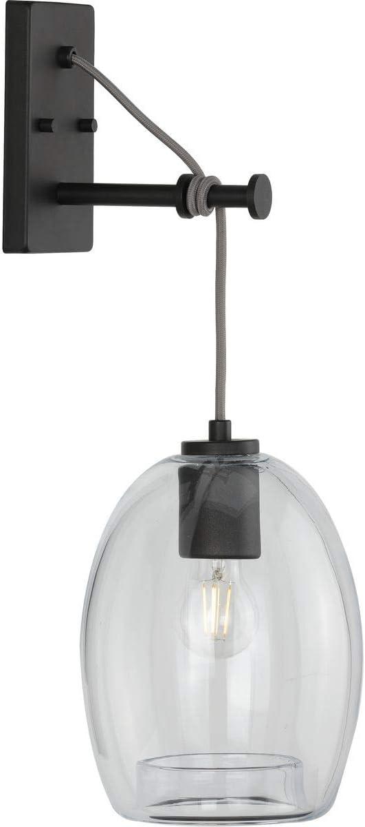 image:imageProgress Lighting Caisson Collection Graphite OneLight Wall Bracket