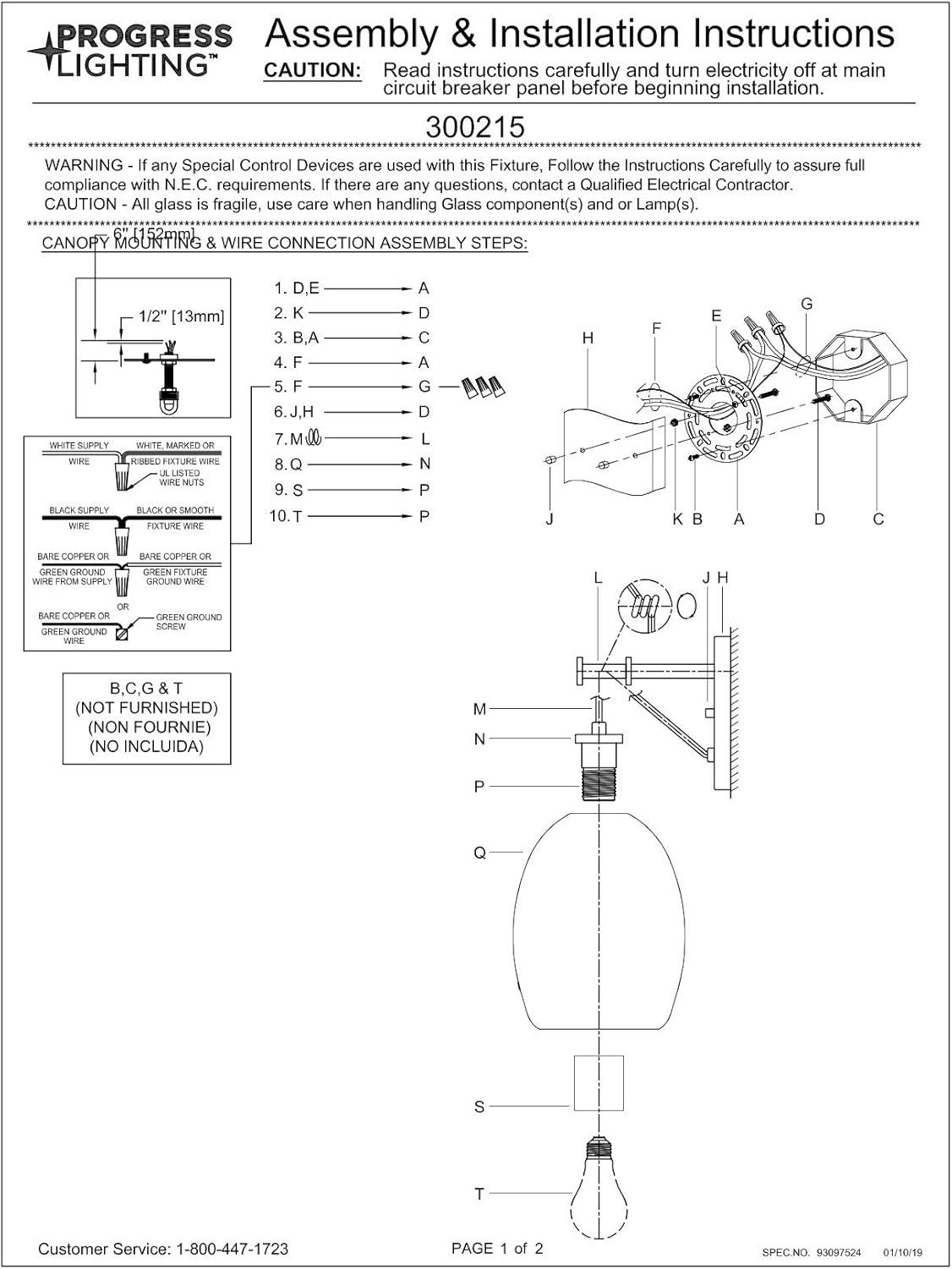 image:imageProgress Lighting Caisson Collection Graphite OneLight Wall Bracket