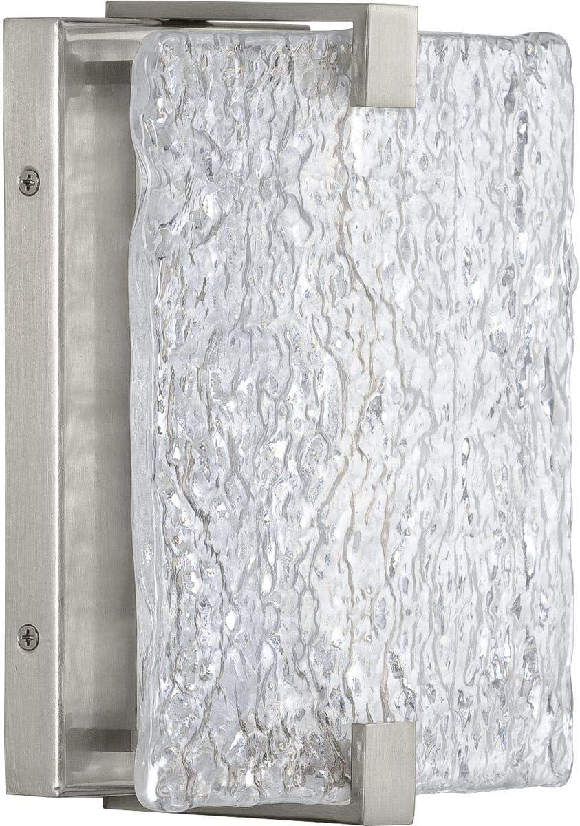 image:imageProgress Lighting LED Stone Glass Sconce Collection Brushed Nickel ADA Wall Sconce 850x800x800Nickel