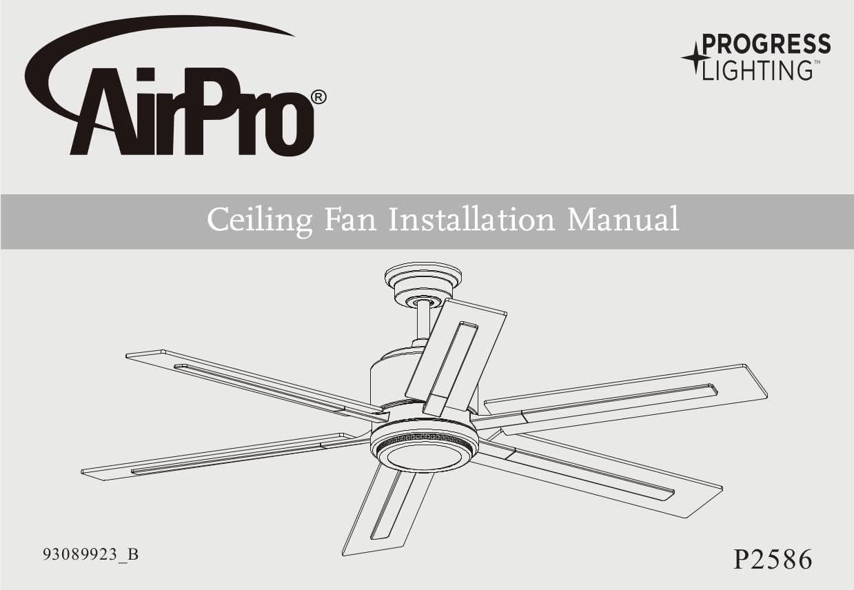 image:imageProgress Lighting P25868130K Protruding Mount 6 WalnutDriftwood Blades Ceiling fan with 17 watts light Antique Nickel