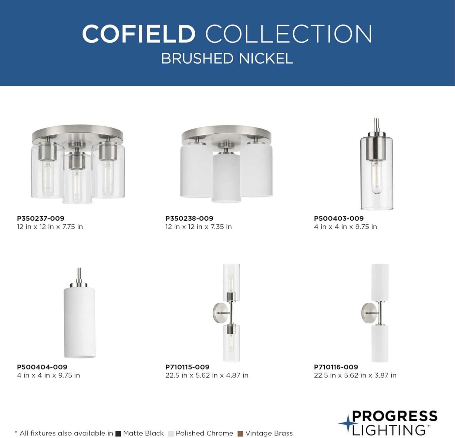 image:imageProgress Lighting Progress P71011631M Cofield 2 Light Wall Bracket in Contemporary Style487 Inches Tall and 562 Inches Wide Finish Color Matte Black
