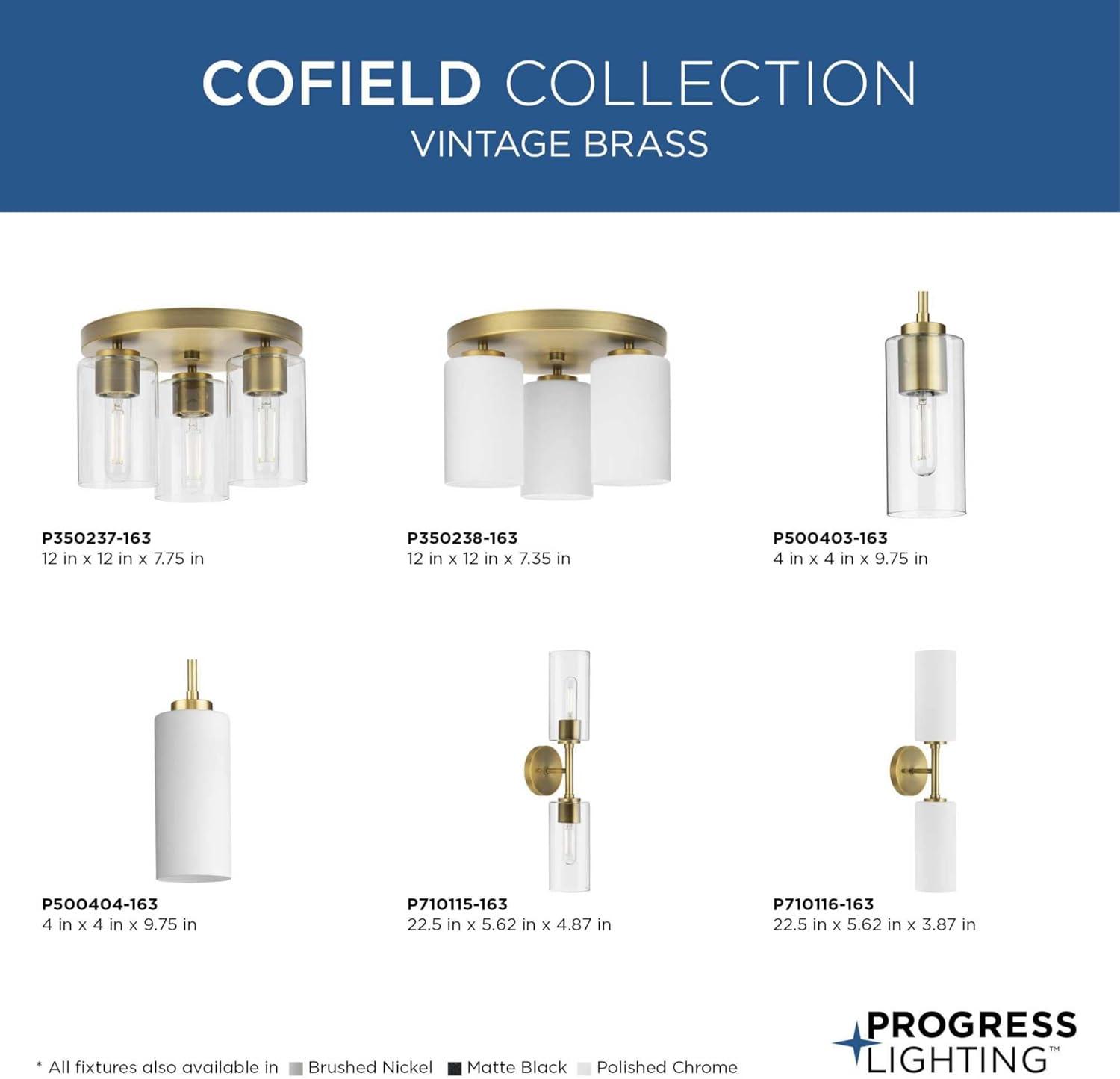 image:imageProgress Lighting Progress P71011631M Cofield 2 Light Wall Bracket in Contemporary Style487 Inches Tall and 562 Inches Wide Finish Color Matte Black