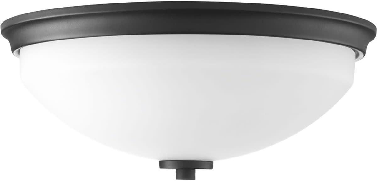 image:imageProgress Lighting Replay Collection 2Light Ceiling Light Flush Mount Ceiling Light Fixture for Interior Kitchen Lights Hallway Bedroom Living Room 14Inch by 534Inch Polished NickelPolished Nickel