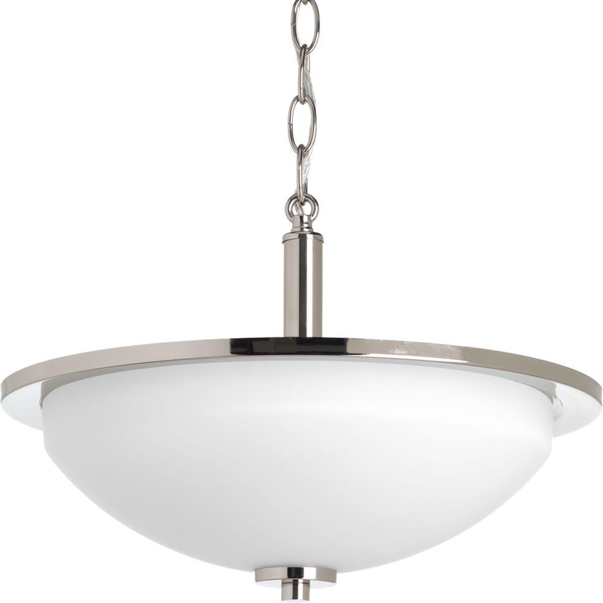 image:imageProgress Lighting Replay Collection 2Light Ceiling Light Flush Mount Ceiling Light Fixture for Interior Kitchen Lights Hallway Bedroom Living Room 14Inch by 534Inch Polished NickelPolished Nickel