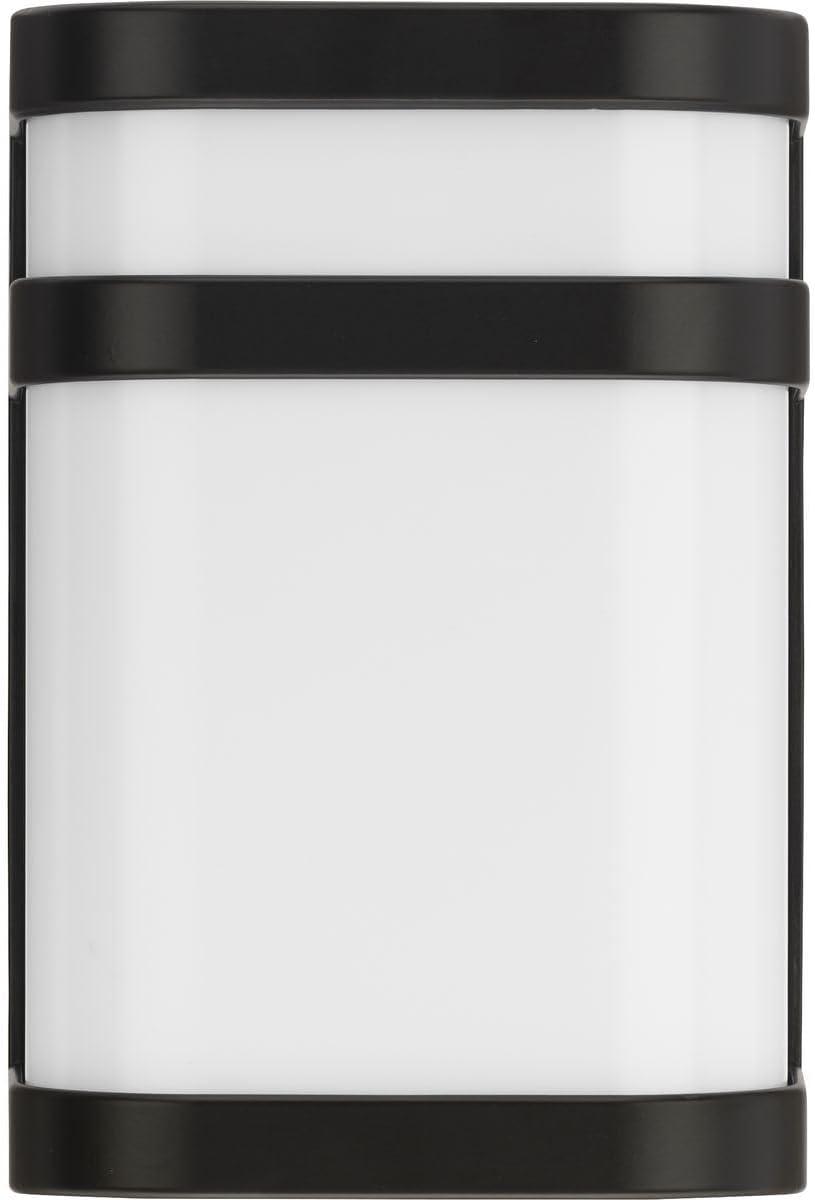 image:imageProgress Lighting Valera LED Collection 1Light Matte White Acrylic Shade Modern Outdoor Small Wall Lantern Light Brushed NickelBronze