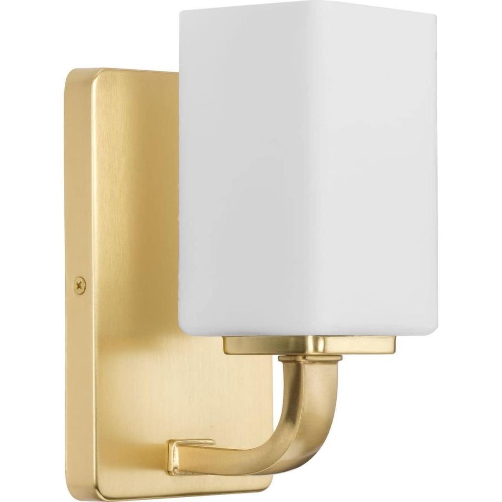 image:imageProgress Lighting Cowan Collection 4 34 in 1Light Vintage Brass Vanity Light Etched Glass Modern BathBrass