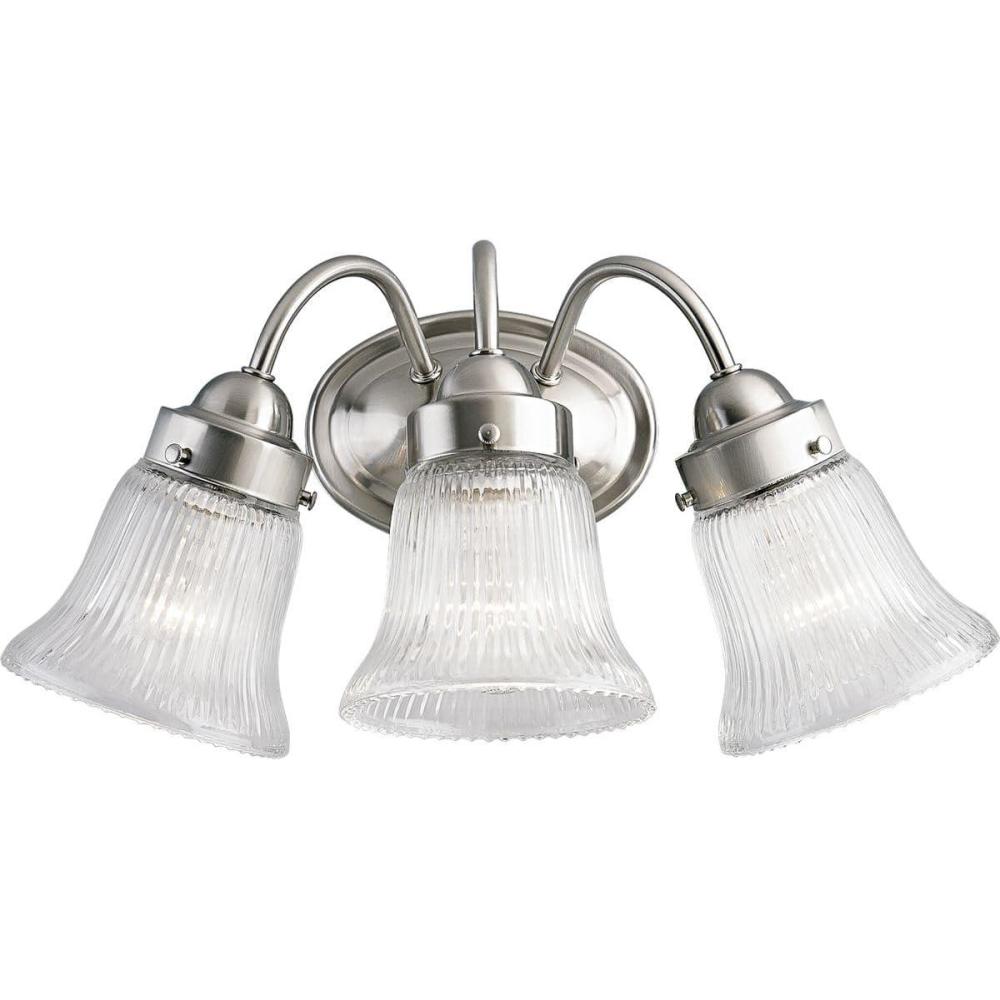 image:imageProgress Lighting P328915 3 Light Bath Fixture Polished ChromeBrushed Nickel