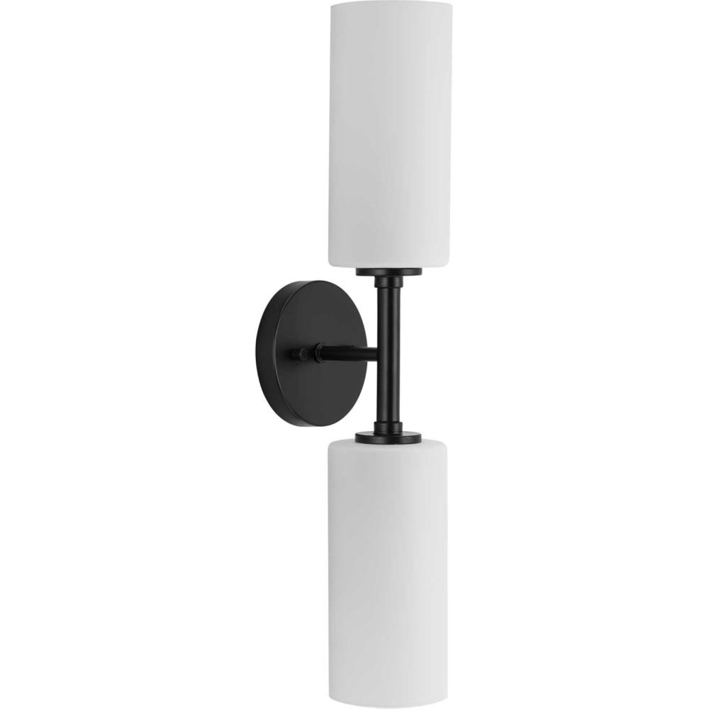 image:imageProgress Lighting Progress P71011631M Cofield 2 Light Wall Bracket in Contemporary Style487 Inches Tall and 562 Inches Wide Finish Color Matte Black