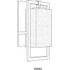 Jack Collection 1-Light Etched Umber Flax Glass Craftsman Outdoor Sconce Wall Light Antique Bronze(Black)