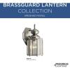 Progress Lighting 1-Light Clear Beveled Glass Traditional Outdoor Wall Lantern Light, BrassGUARD Lantern Collection, Outdoor, P5756-09, Brushed Nickel(Brushed Nickel)
