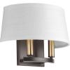 Progress Lighting Cherish Collection Two-Light Wall Sconce, Nickel(Bronze)