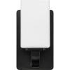 Progress Lighting Cowan Collection 4 3/4 in. 1-Light Vintage Brass Vanity Light Etched Glass Modern Bath(Black)