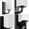 Progress Lighting Cowan Collection 4 3/4 in. 1-Light Vintage Brass Vanity Light Etched Glass Modern Bath(Black)