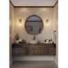 Progress Lighting P300045-163 Calhoun Collection Clear Glass Farmhouse Bath Vanity Light, 1 Light, Vintage Brass(Vintage Brass)
