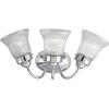 Progress Lighting P3289-15 3 Light Bath Fixture, Polished Chrome(Antique Bronze)
