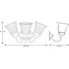 Progress Lighting P3289-15 3 Light Bath Fixture, Polished Chrome(Antique Bronze)