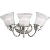Progress Lighting P3289-15 3 Light Bath Fixture, Polished Chrome(Brushed Nickel)