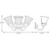 Progress Lighting P3289-15 3 Light Bath Fixture, Polished Chrome(Chrome)