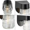Progress Lighting Polycarbonate Outdoor 1-Light Clear Lexan Traditional Outdoor Wall Light Textured Black(Black)
