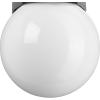 Progress Lighting Polycarbonate Outdoor 1-Light White Acrylic Shade Modern Outdoor Wall Light Textured Black(Black)