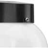 Progress Lighting Polycarbonate Outdoor 1-Light White Acrylic Shade Modern Outdoor Wall Light Textured Black(Black)