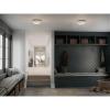 Progress Lighting Replay Collection 2-Light Ceiling Light, Flush Mount Ceiling Light Fixture for Interior Kitchen Lights, Hallway, Bedroom, Living Room, 14-Inch by 5-3/4-Inch, Polished Nickel(Brushed Nickel)