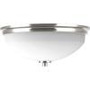 Progress Lighting Replay Collection 2-Light Ceiling Light, Flush Mount Ceiling Light Fixture for Interior Kitchen Lights, Hallway, Bedroom, Living Room, 14-Inch by 5-3/4-Inch, Polished Nickel(Polished Nickel)