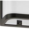 Progress Lighting Valera LED Collection 1-Light Matte White Acrylic Shade Modern Outdoor Small Wall Lantern Light Brushed Nickel(Bronze)