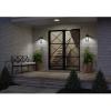Progress Lighting Z-1030 LED Collection 1-Light Clear Glass Modern Outdoor Small Wall Lantern Light Textured Black, 12.00×5.13×5.13(Black)