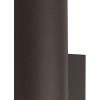 Progress Lighting Z-1030 LED Collection 1-Light Clear Glass Modern Outdoor Small Wall Lantern Light Textured Black, 12.00×5.13×5.13(Bronze)