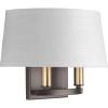 Progress Lighting Cherish Collection Two-Light Wall Sconce, Nickel(Bronze)