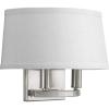 Progress Lighting Cherish Collection Two-Light Wall Sconce, Nickel(Nickel)
