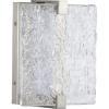 Progress Lighting LED Stone Glass Sconce Collection Brushed Nickel ADA Wall Sconce, 8.50×8.00×8.00(Nickel)