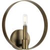 Progress Lighting P710117-196 Breckenridge Collection 11 in. One-Light Aged Bronze Rustic Farmhouse Wall Bracket with