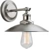 Progress Lighting P7156-81 Archives 1 Light Adjustable Swivel Wall Sconce, 9″(Antique Nickel)