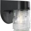 Progress Lighting Polycarbonate Outdoor 1-Light Clear Lexan Traditional Outdoor Wall Light Textured Black(Black)
