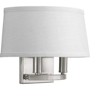 Progress Lighting Cherish Collection Two-Light Wall Sconce, Nickel(Nickel)