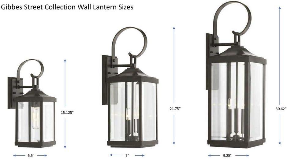 image:imageGibbes Street Collection 2Light Clear Beveled Glass New Traditional Outdoor Medium Wall Lantern Light Antique Bronze1 Light