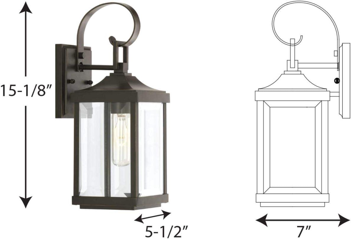 image:imageGibbes Street Collection 2Light Clear Beveled Glass New Traditional Outdoor Medium Wall Lantern Light Antique Bronze1 Light