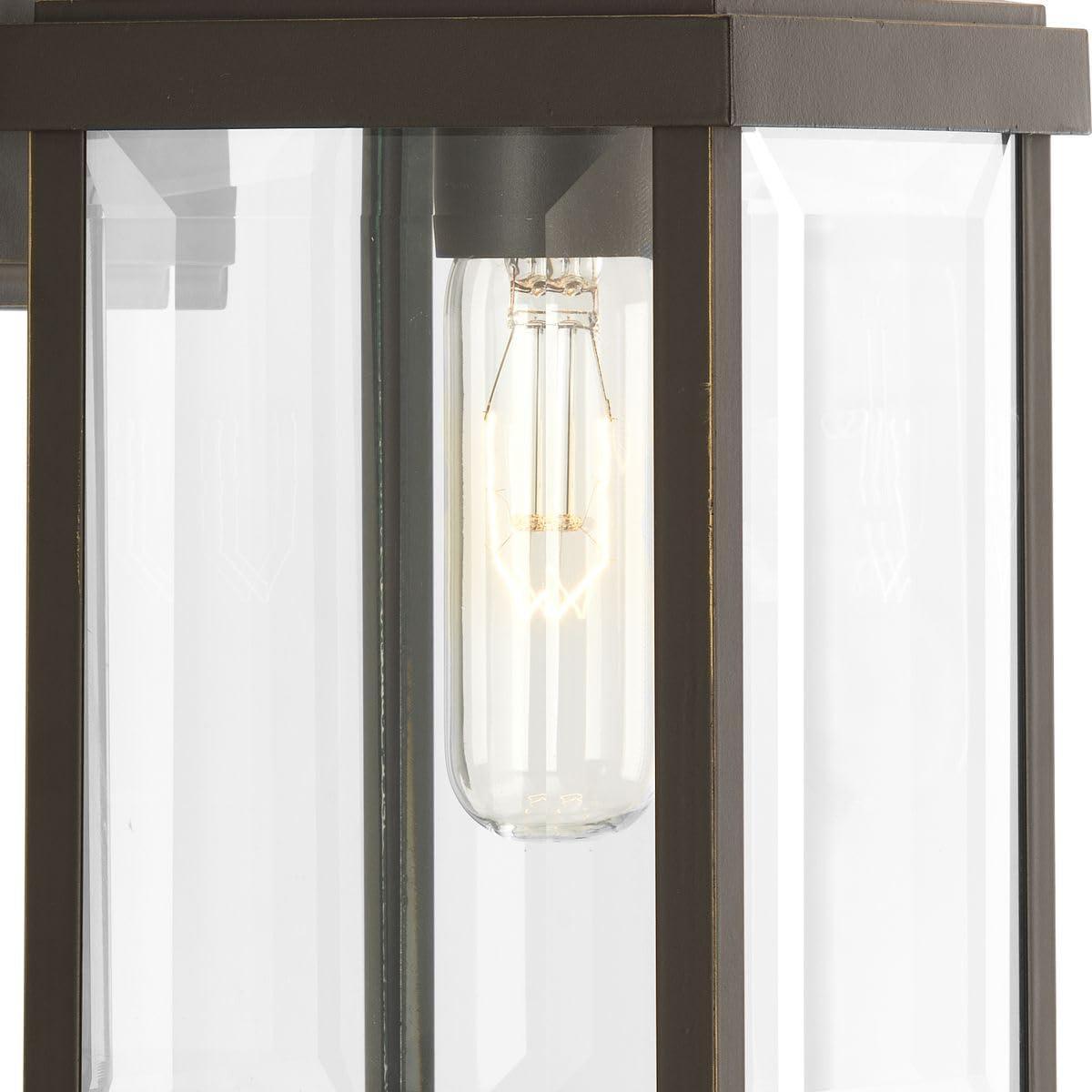 image:imageGibbes Street Collection 2Light Clear Beveled Glass New Traditional Outdoor Medium Wall Lantern Light Antique Bronze1 Light