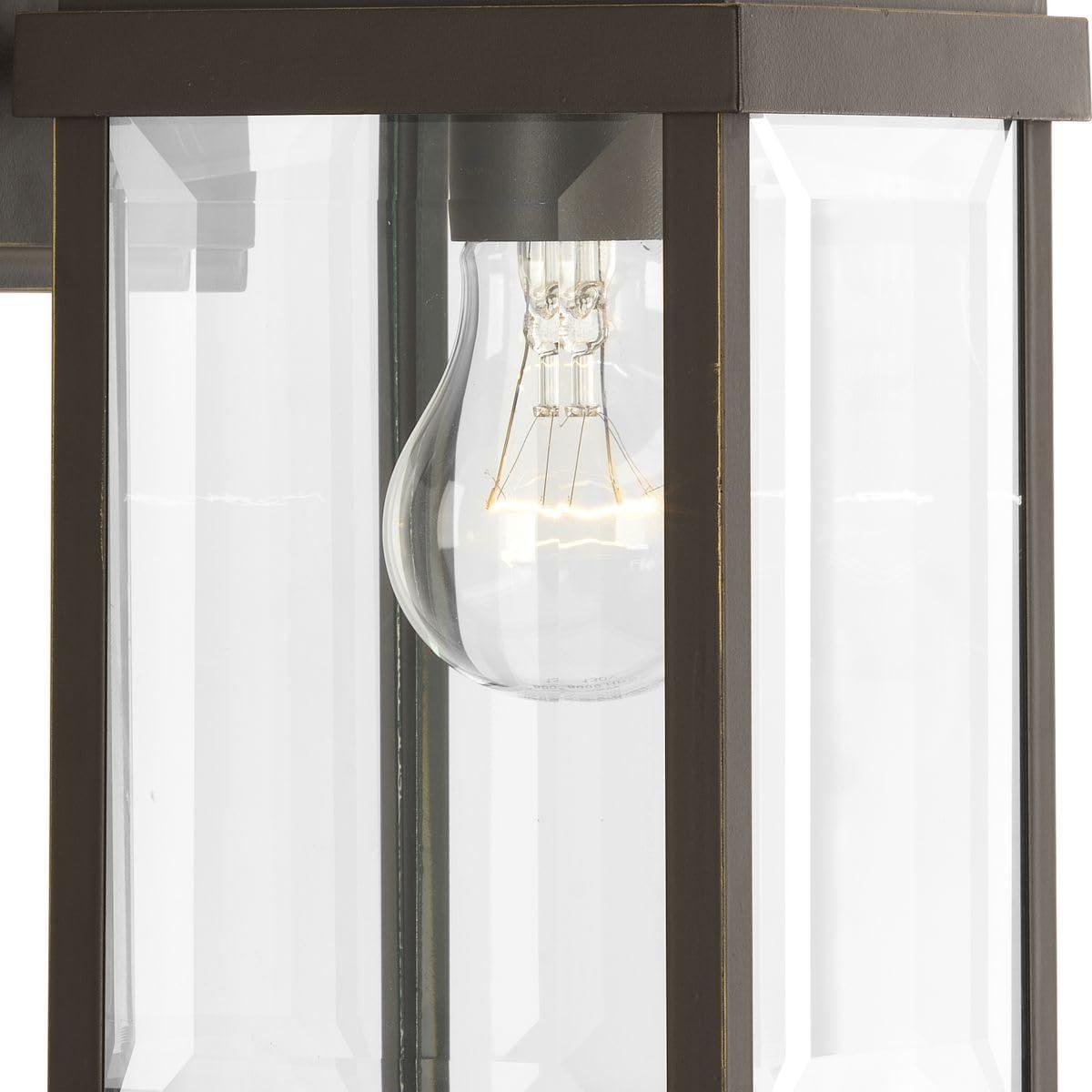 image:imageGibbes Street Collection 2Light Clear Beveled Glass New Traditional Outdoor Medium Wall Lantern Light Antique Bronze1 Light