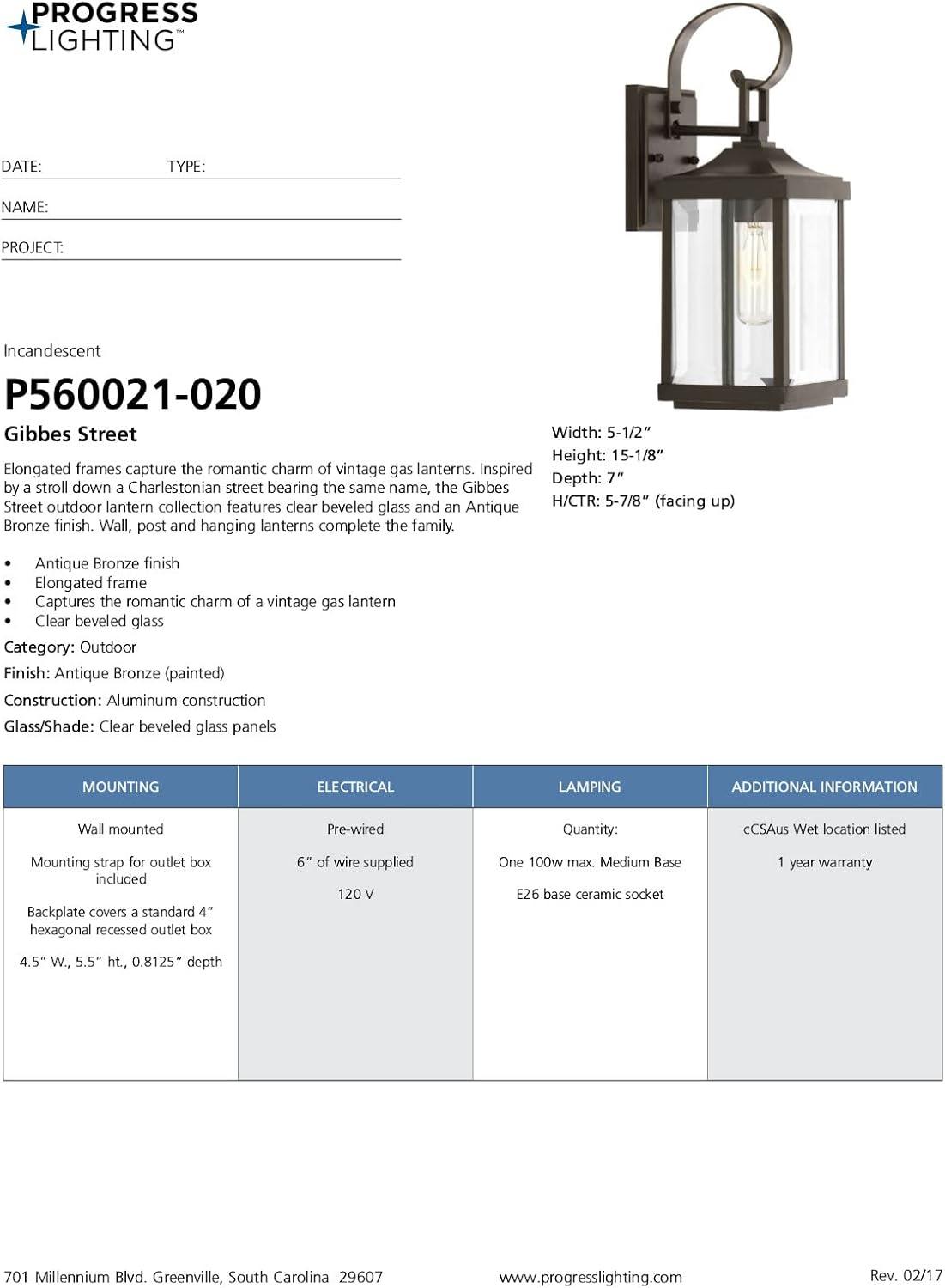 image:imageGibbes Street Collection 2Light Clear Beveled Glass New Traditional Outdoor Medium Wall Lantern Light Antique Bronze1 Light