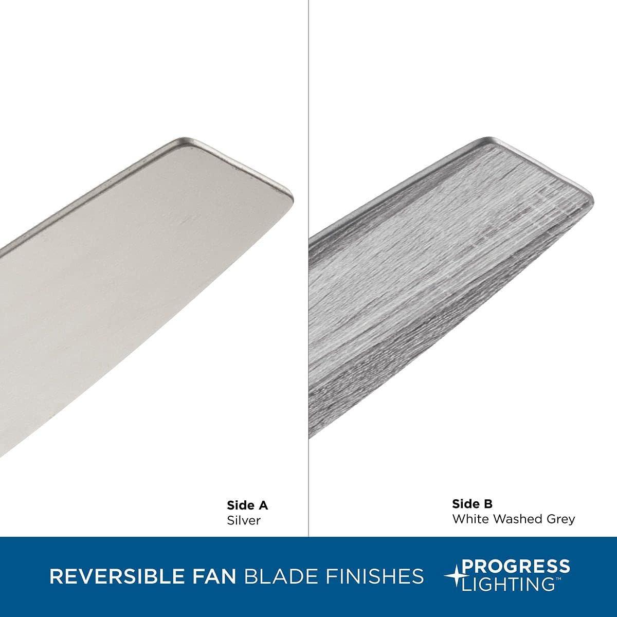 image:imageProgress Lighting Billows Collection 52 5 Blade Ceiling FanNickel