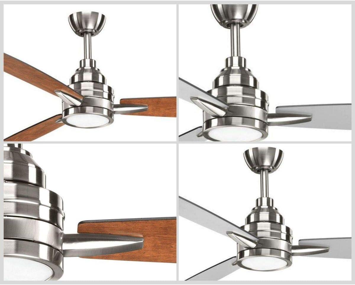 image:imageProgress Lighting Gaze Collection 60 LED ThreeBlade Ceiling FanNickel